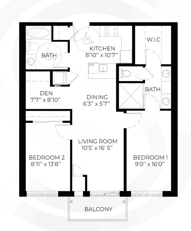 2 Bed Viva floor plan