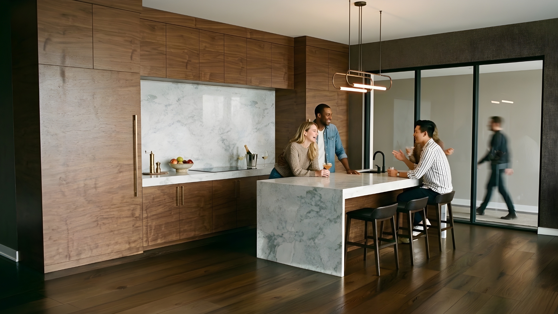 Santé Apartments — Chef's demonstration kitchen